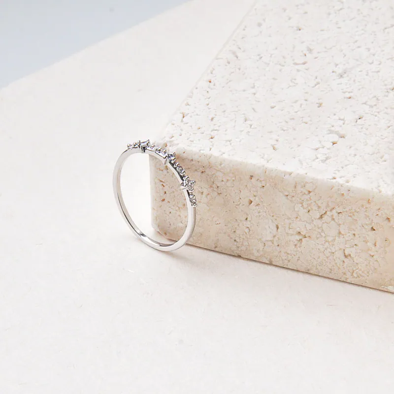 Silver Plated/小花環戒指 4