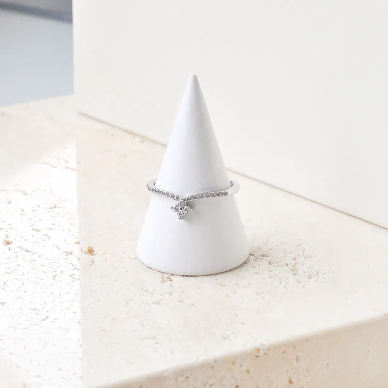 Silver Plated/微笑十字花冠戒指 2