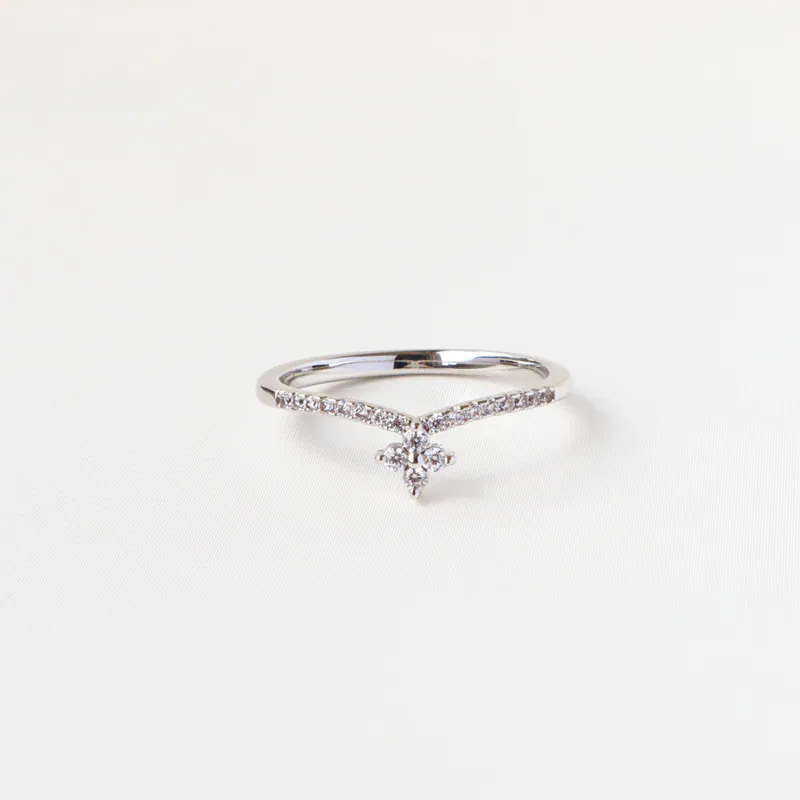 Silver Plated/微笑十字花冠戒指 7