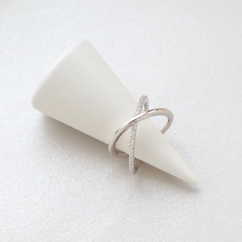 Silver Plated/環繞光軌戒指