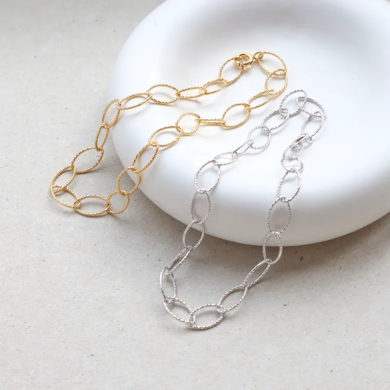 Silver Plated/閃銀系列 - 光刻圓鍊手鍊 2