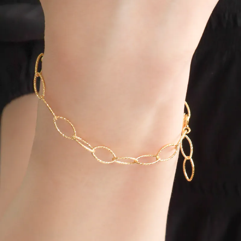 Silver Plated/閃銀系列 - 光刻圓鍊手鍊 7