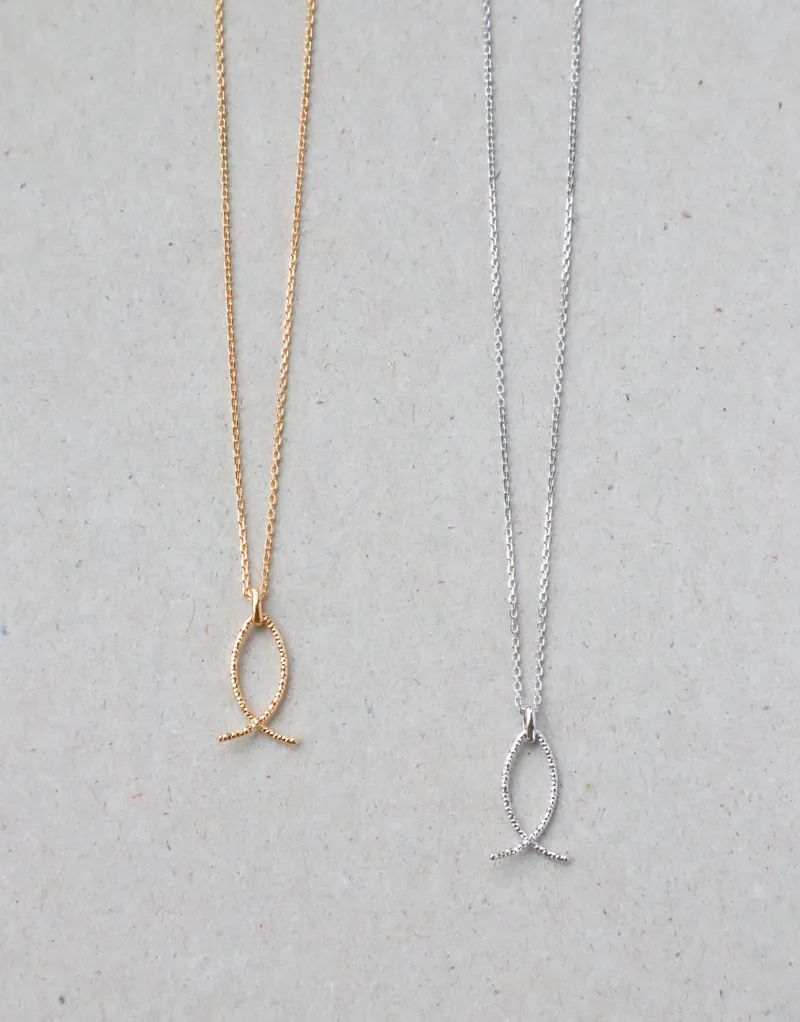 Silver Plated/閃銀系列-靜謐之汐項鍊