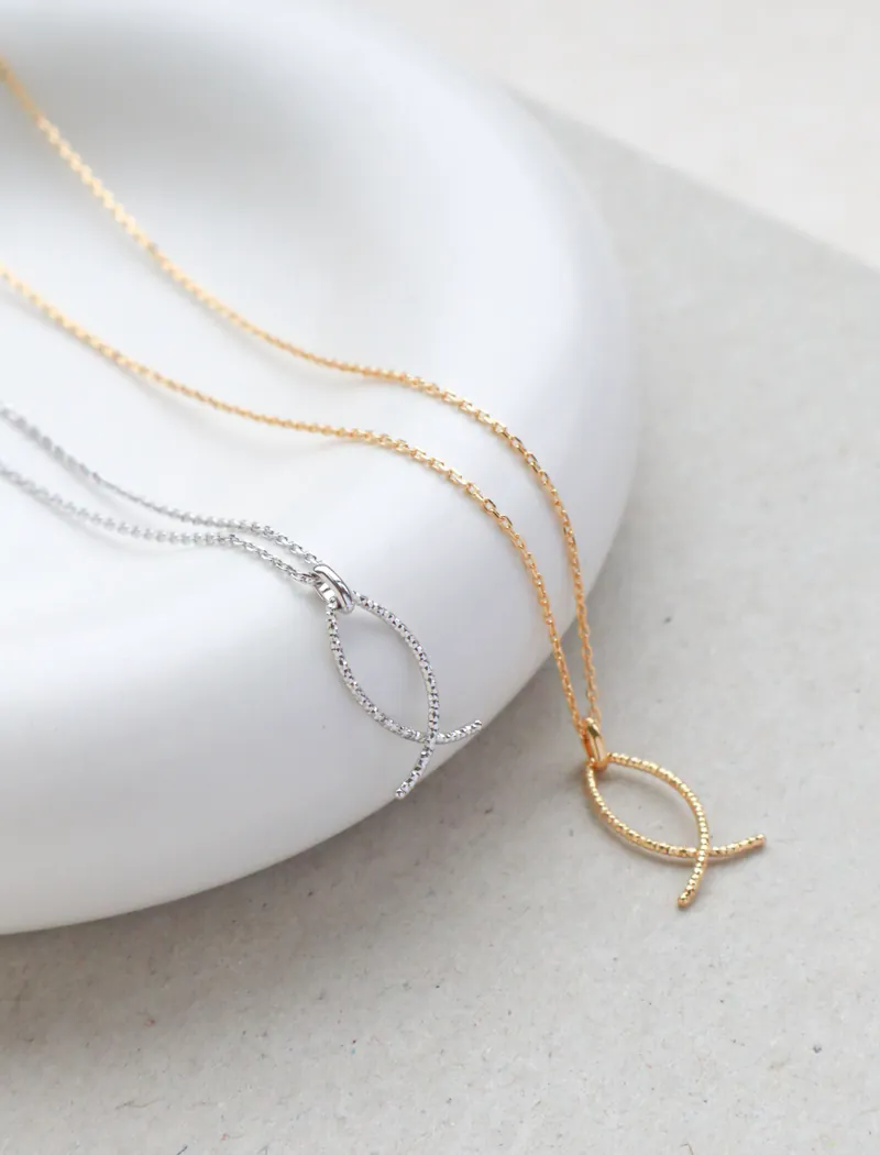 Silver Plated/閃銀系列-靜謐之汐項鍊 3