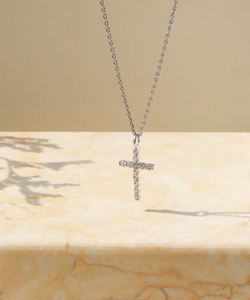 Silver Plated/祈願之光排鑽項鍊 2