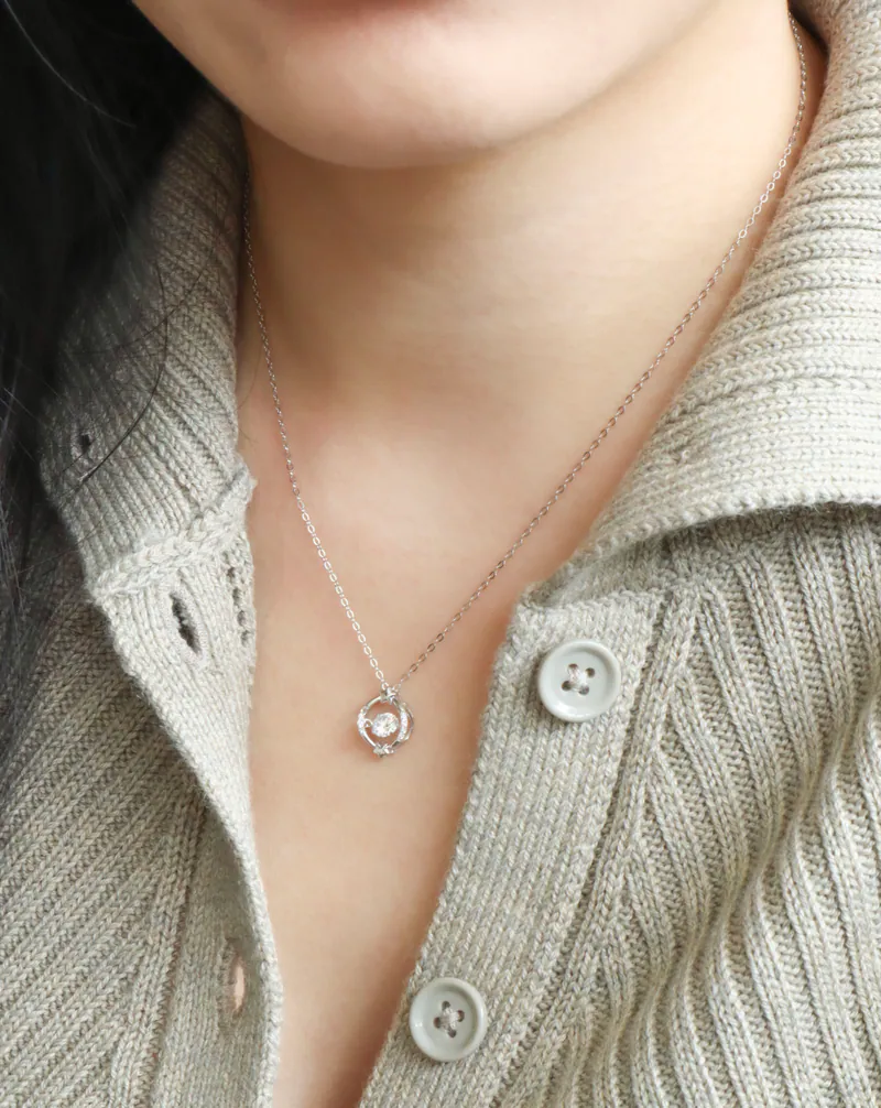 Silver Plated/星宙之間．靈動莫桑鑽項鍊 4
