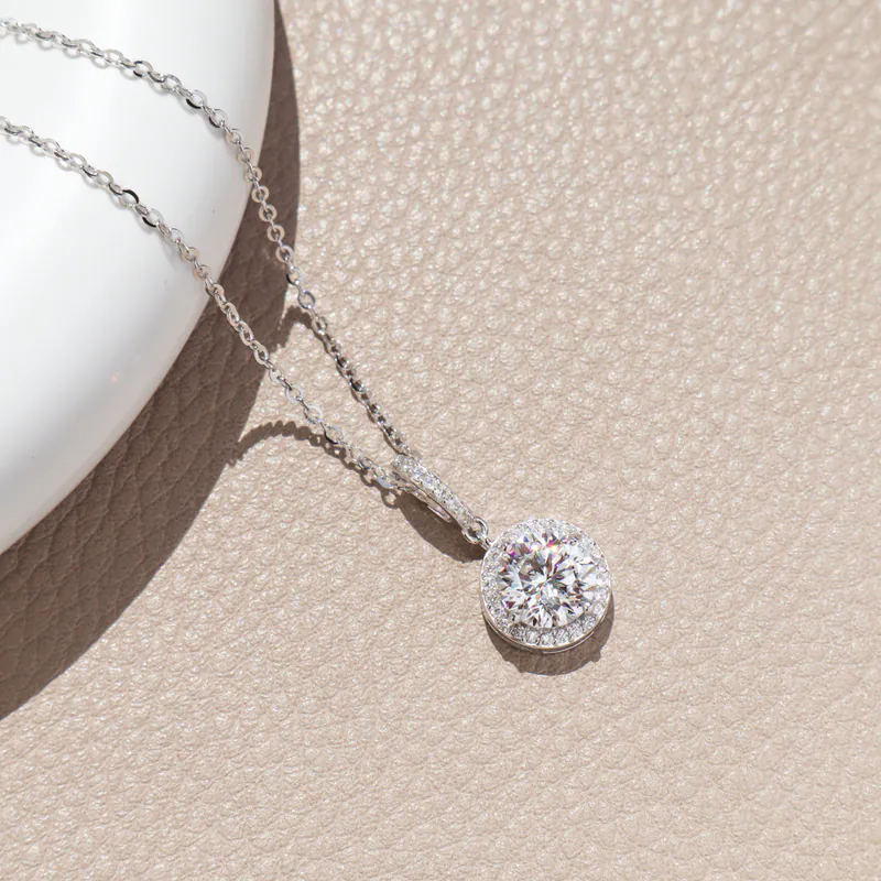 Silver Plated/流轉時光．莫桑鑽項鍊 3