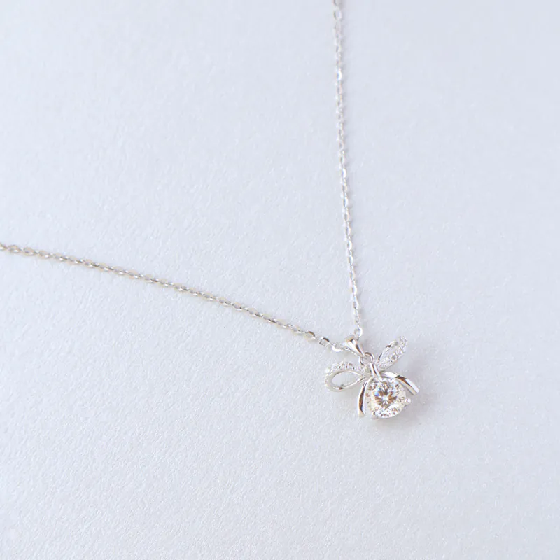 Silver Plated/甜美微光．莫桑鑽項鍊 2