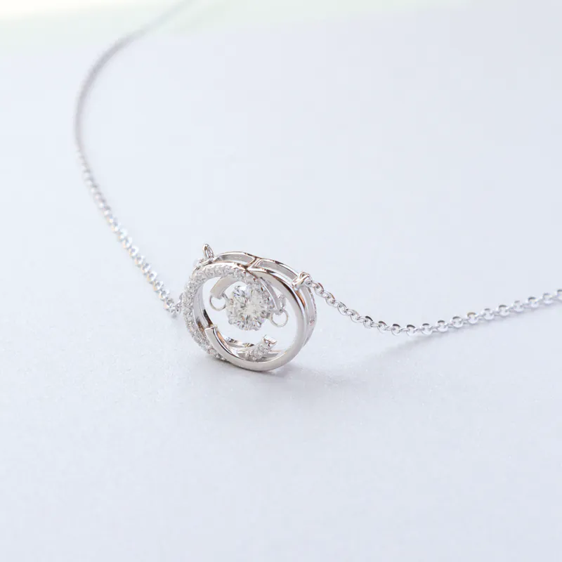 Silver Plated/閃耀瞬刻．莫桑鑽項鍊